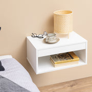 Cholet Square Bedside Table with 1 Drawer – White – image 4