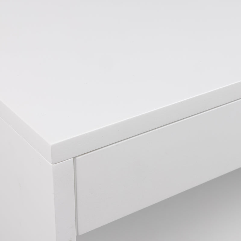 Cholet Square Bedside Table with 1 Drawer – White – image 5