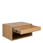 Cholet Square Bedside Table with 1 Drawer – Oak – image 3