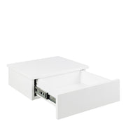 Avignon Square Bedside Table with 1 Drawer – White – image 3