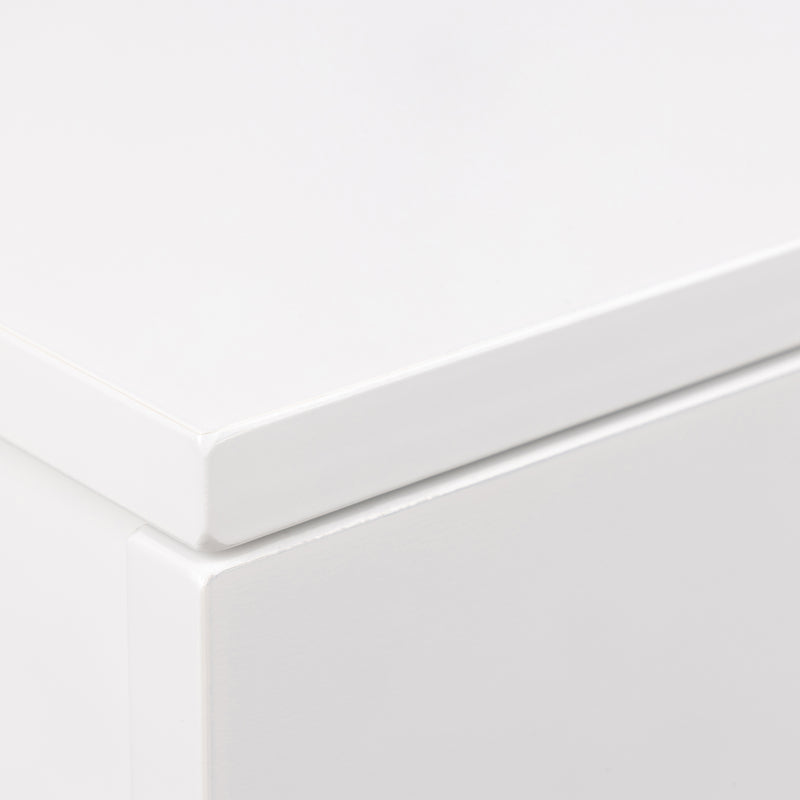 Avignon Square Bedside Table with 1 Drawer – White – image 5