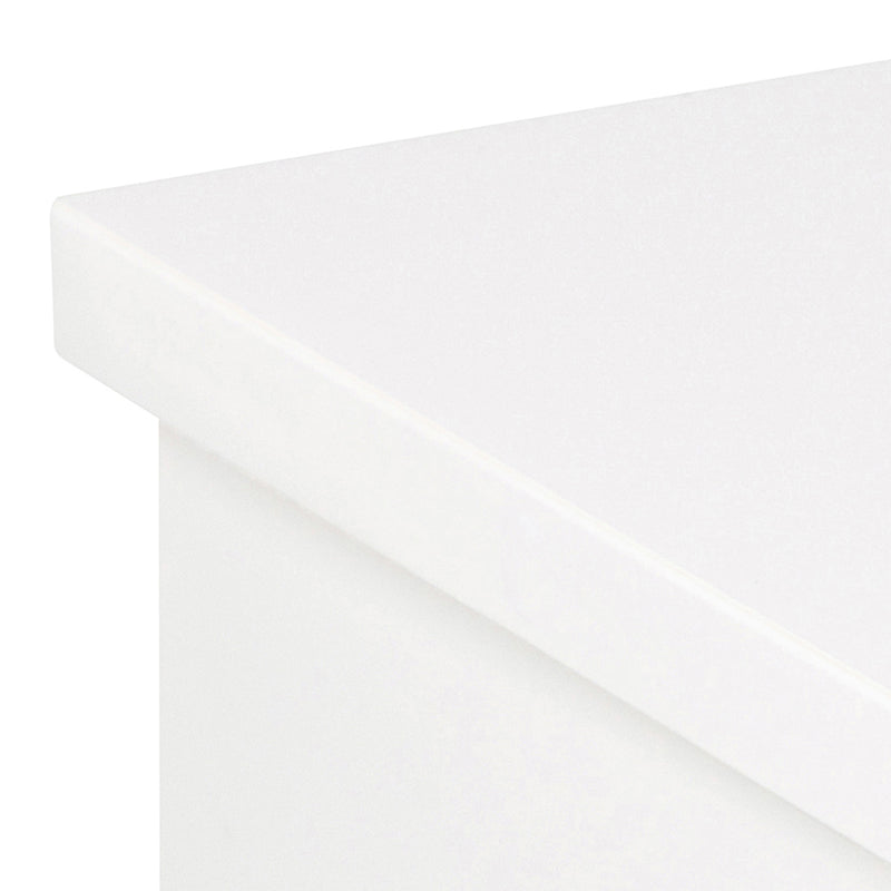 Avignon Square Bedside Table with 1 Drawer – White – image 6