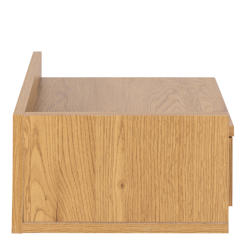 Ashlan Square Bedside Table with 1 Drawers in Oak – image 3