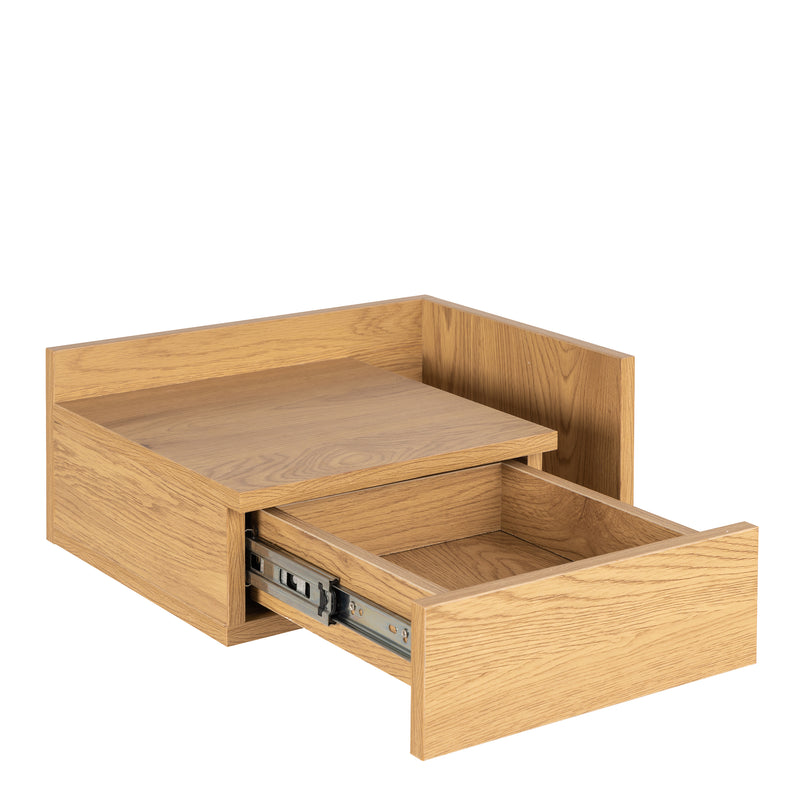 Ashlan Square Bedside Table with 1 Drawers in Oak – image 7