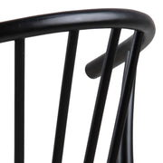 Cassandra Dining Chair with Armrest Set of 2 – Black – image 7