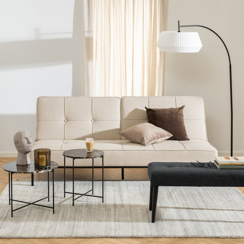 Avila Side Table with Polished Stone – Brown – image 3