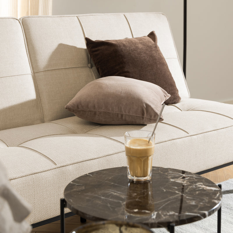 Avila Side Table with Polished Stone – Brown – image 7