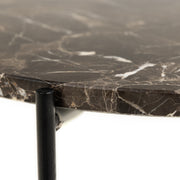 Avila Side Table with Polished Stone – Brown – image 8