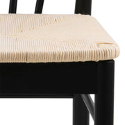 Montreux Round Extending Dining Table in Black 115-154 cm Included 6 Cassandra Dining Chair with Armrest in Black – image 11