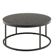 Spiro Coffee Table with Melamine Top and Legs – Black – image 1
