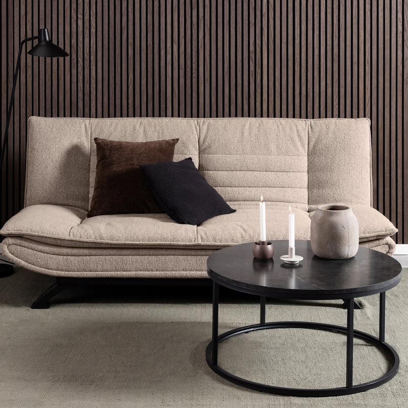 Spiro Coffee Table with Melamine Top and Legs – Black – image 3