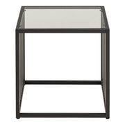 Strington Side Table – Black & Glass – image 2