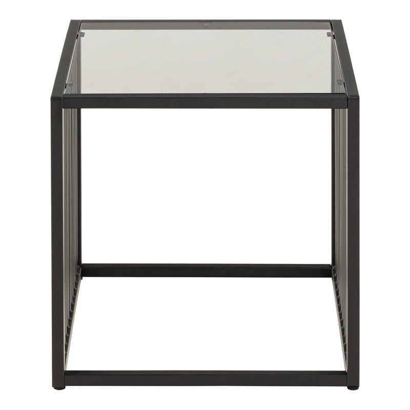 Strington Side Table – Black & Glass – image 2