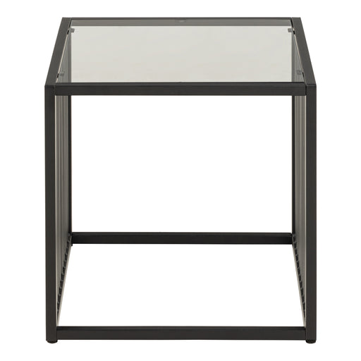Strington Side Table – Black & Glass – image 2