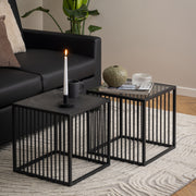 Strington Side Table – Black & Glass – image 6