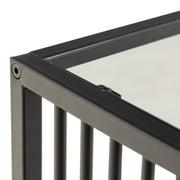 Strington Side Table – Black & Glass – image 7