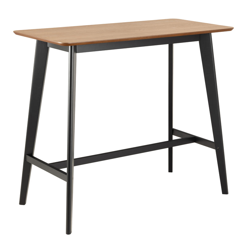 Roxby Bar Table in Oak & Black – image 1