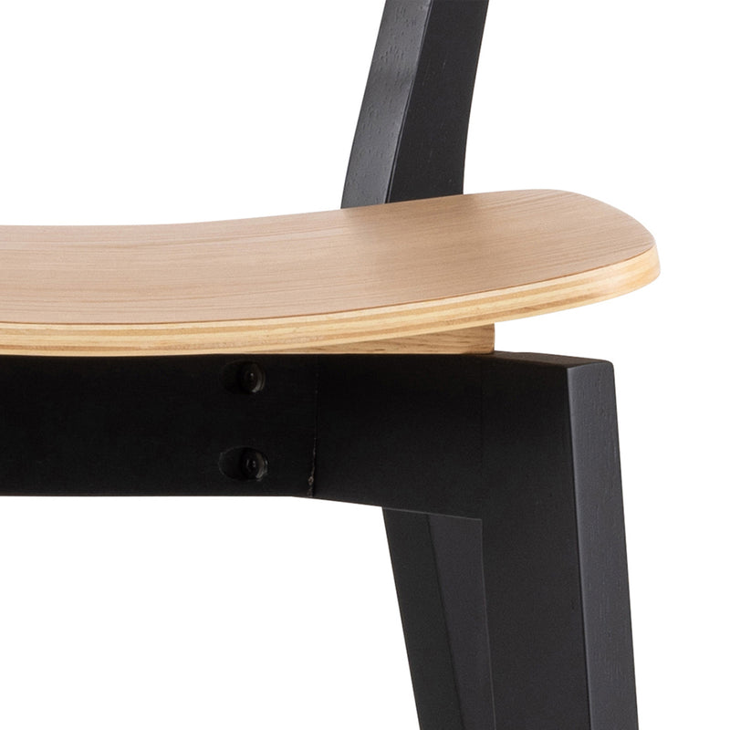 Roxby Bar Table Included 2 Roxby Bar Stool, Black and Oak – image 9