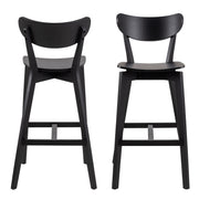 Roxby Bar Stool Set of 2 – Black – image 2