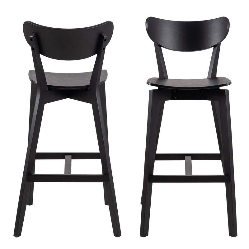 Roxby Bar Stool Set of 2 – Black – image 2