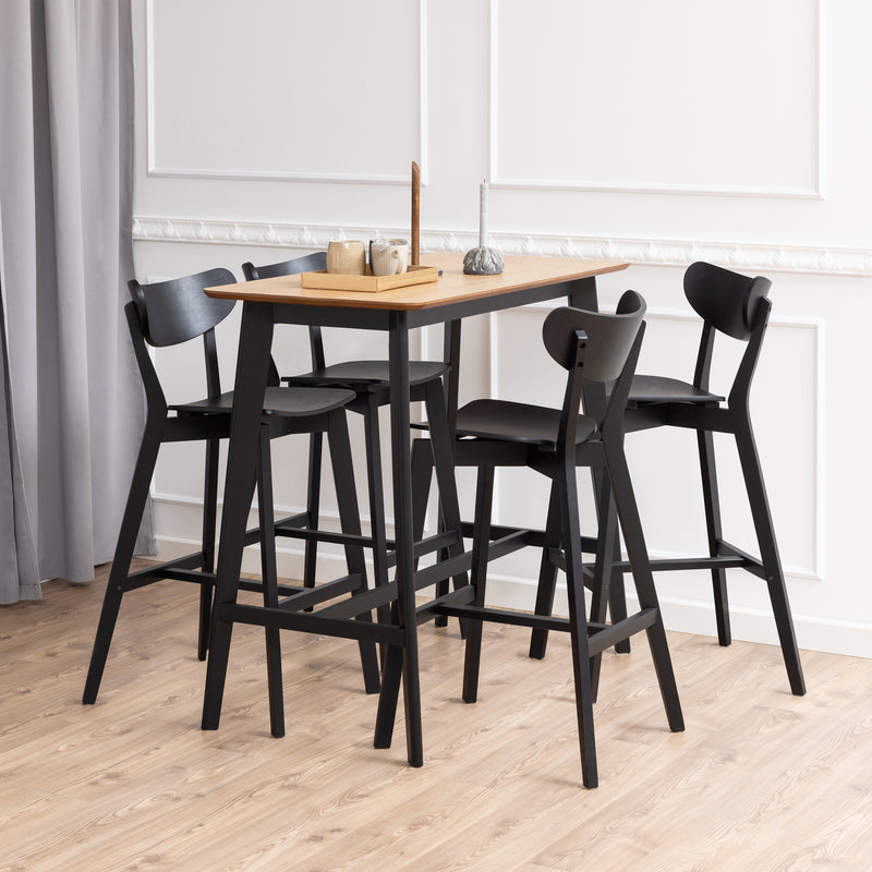 Roxby Bar Stool Set of 2 – Black – image 4