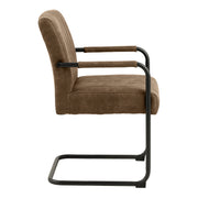 Adele Dining Chair Fabric Set of 2 – Brown – image 3
