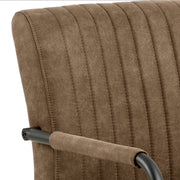 Adele Dining Chair Fabric Set of 2 – Brown – image 6