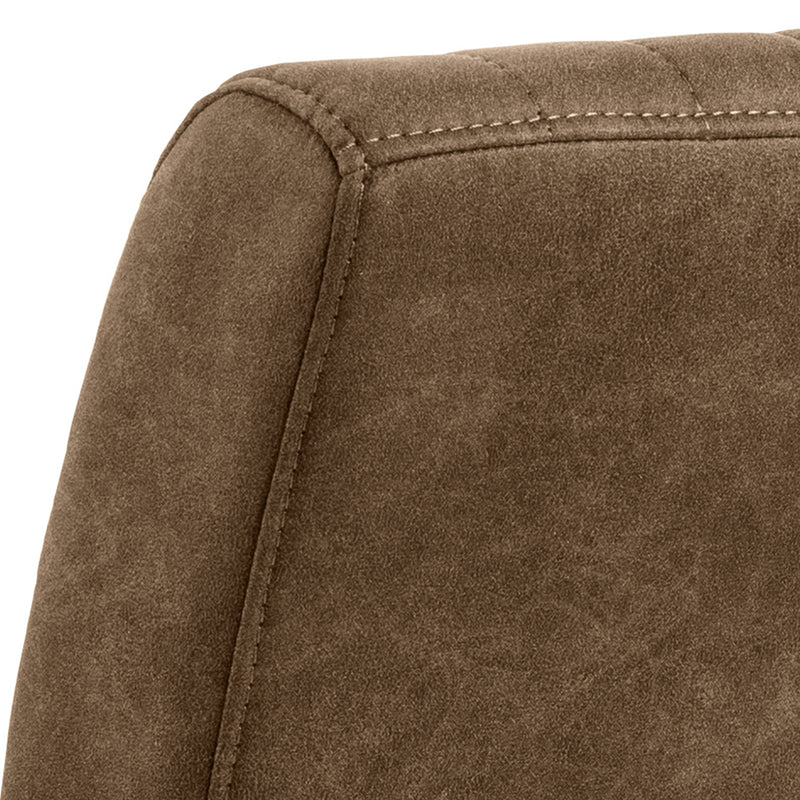 Adele Dining Chair Fabric Set of 2 – Brown – image 7