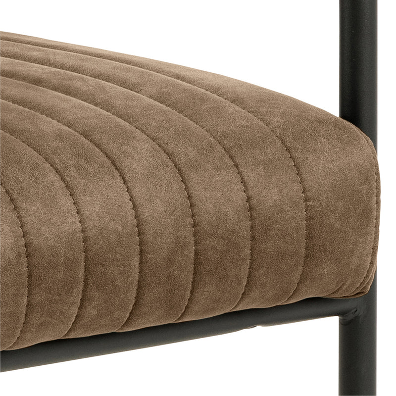 Adele Dining Chair Fabric Set of 2 – Brown – image 8