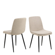 Becca Dining Chair Set of 4 – Beige – image 1