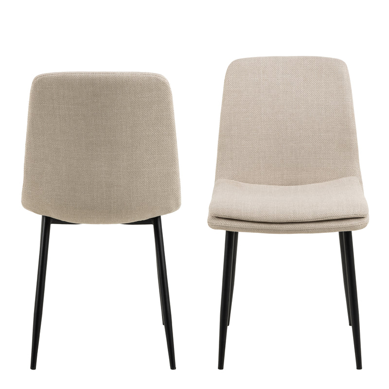 Becca Dining Chair Set of 4 – Beige – image 2
