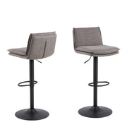 Flynn Swivel Bar Stool with Height Adjustable Function in Light Grey-Brown. – image 1