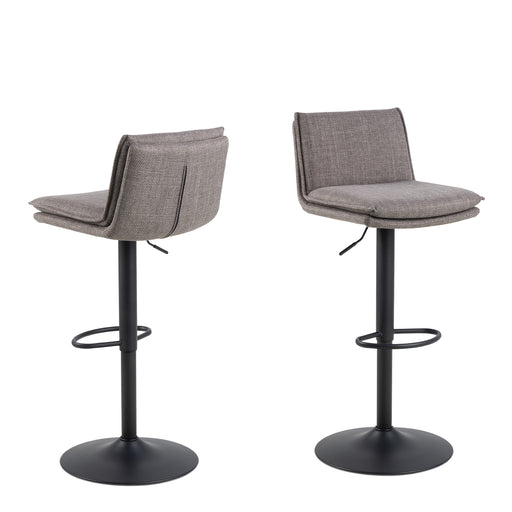 Flynn Swivel Bar Stool with Height Adjustable Function in Light Grey-Brown. – image 1