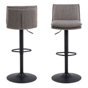Flynn Swivel Bar Stool with Height Adjustable Function in Light Grey-Brown. – image 2