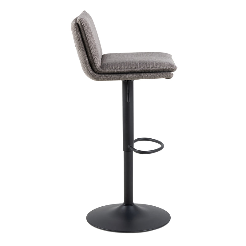 Flynn Swivel Bar Stool with Height Adjustable Function in Light Grey-Brown. – image 3