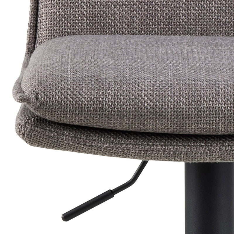 Flynn Swivel Bar Stool with Height Adjustable Function in Light Grey-Brown. – image 6