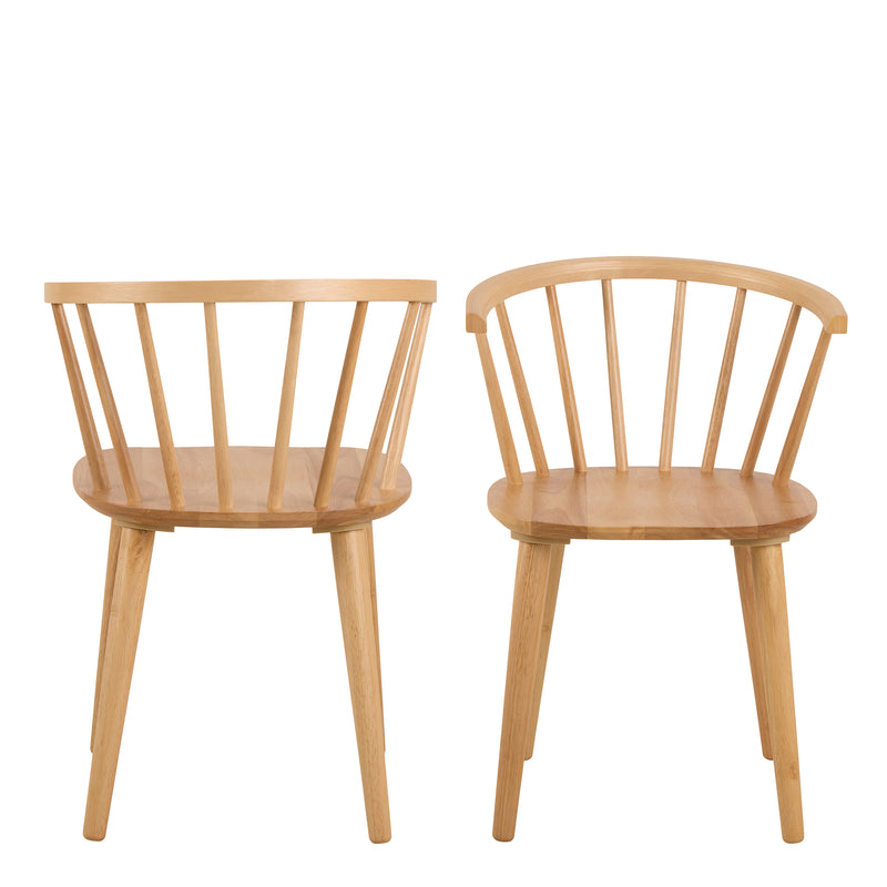 Ida Dining Chair Set of 2 – Oak – image 2