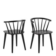 Ida Dining Chair Set of 2 – Black – image 1