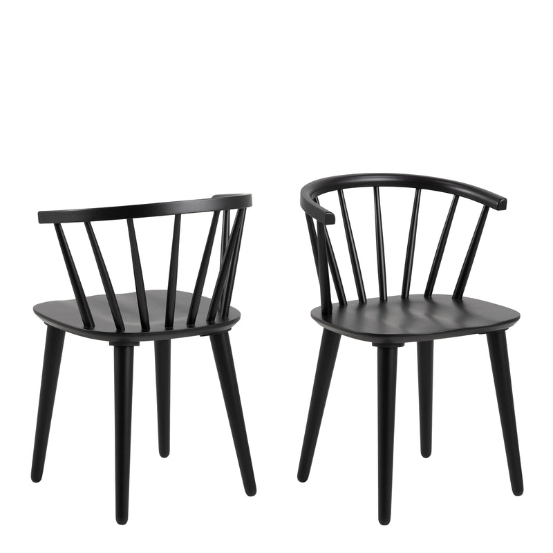 Ida Dining Chair Set of 2 – Black – image 1
