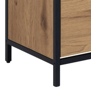 Seaford Shoe Cabinet in Black and Oak – image 10