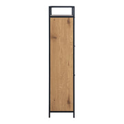 Seaford Shoe Cabinet in Black and Oak – image 3