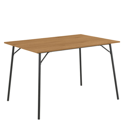 Peru Dining Table in Black and Oak Included 4 Peru Dining Chair in Steel and Oak – image 2
