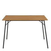 Peru Dining Table in Black and Oak Included 4 Peru Dining Chair in Steel and Oak – image 3