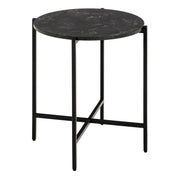 Lamoine Round Side Table in Matt Black – image 1
