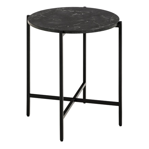 Lamoine Round Side Table in Matt Black – image 1
