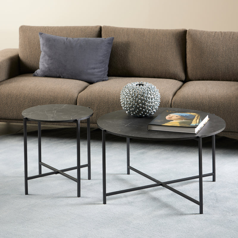 Lamoine Round Side Table in Matt Black – image 3