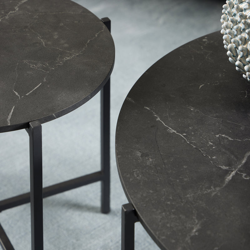 Lamoine Round Side Table in Matt Black – image 5