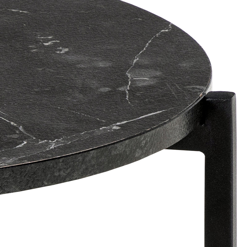 Lamoine Round Side Table in Matt Black – image 6