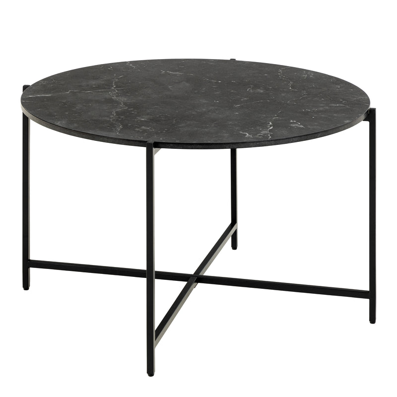 Lamoine Round Coffee Table in Matt Black – image 1