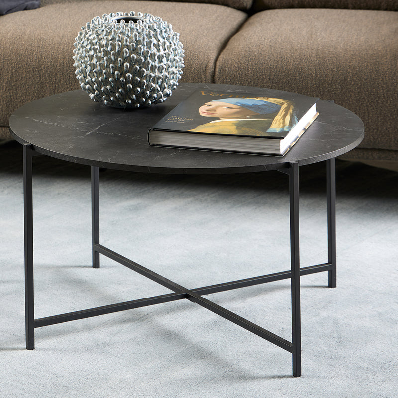 Lamoine Round Coffee Table in Matt Black – image 4